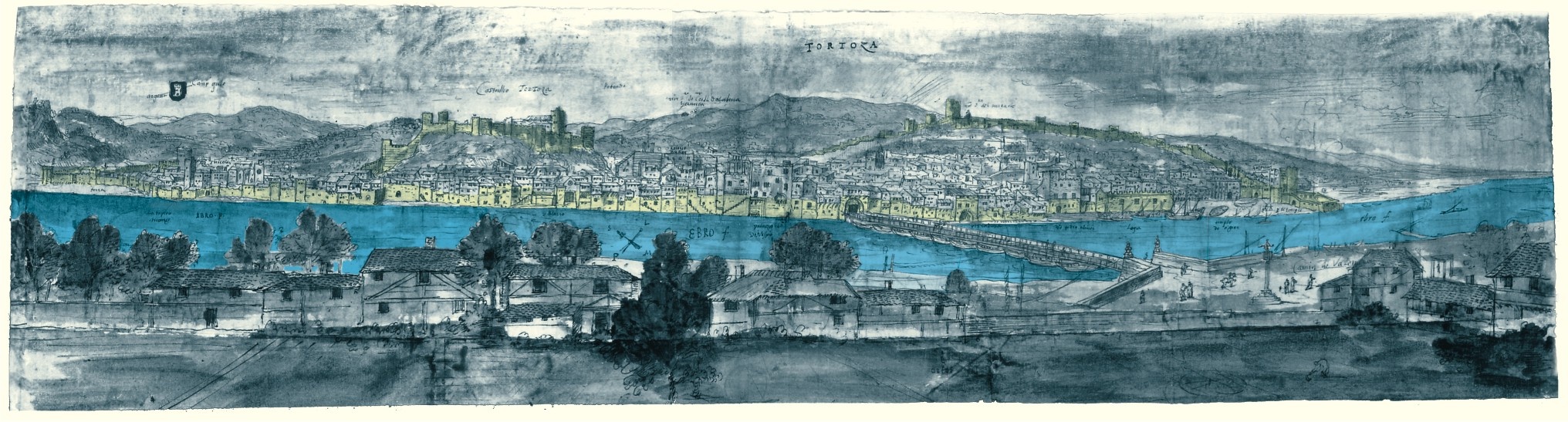 Tortosa at 16th century Anton van den Wyngaerde